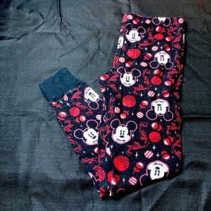 Mickey Mouse Thermal Pants, Loungewear sleep SZ M